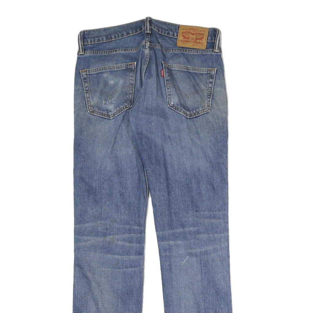 LEVI'S 511 Mens Jeans Blue Regular Slim Denim Medium W30 L32 Classic Zip Zip Fly