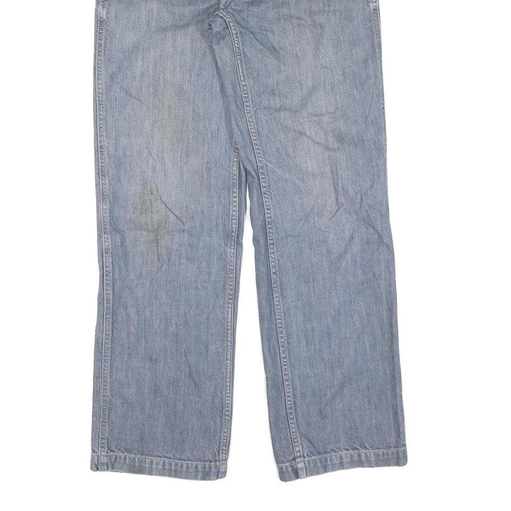 CARHARTT Womens Regular Fit Straight Leg Denim Light Blue Jeans W28 L29 Zip