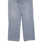 CARHARTT Womens Regular Fit Straight Leg Denim Light Blue Jeans W28 L29 Zip