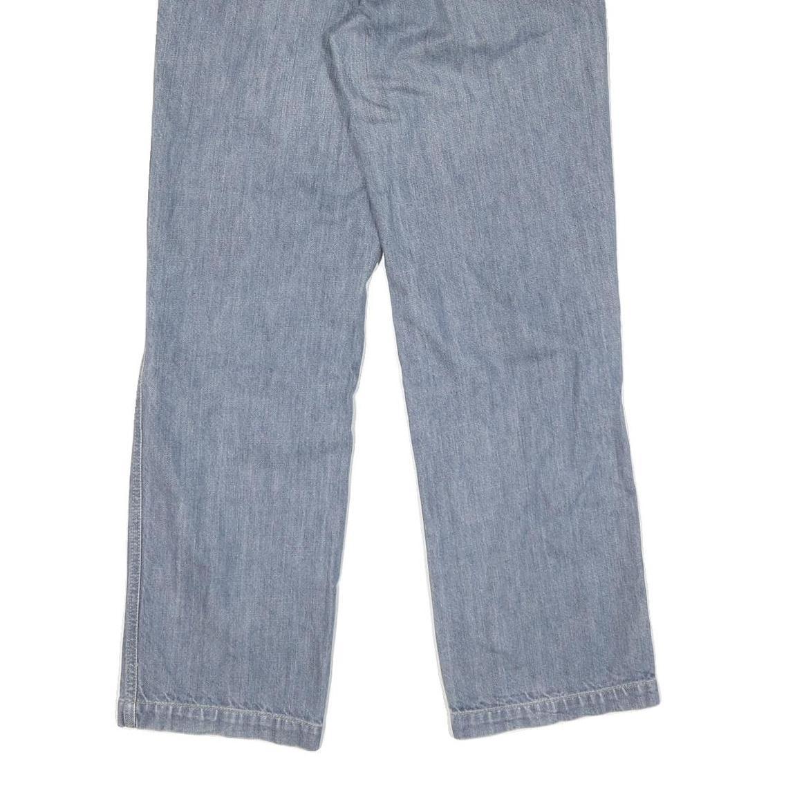 CARHARTT Womens Regular Fit Straight Leg Denim Light Blue Jeans W28 L29 Zip