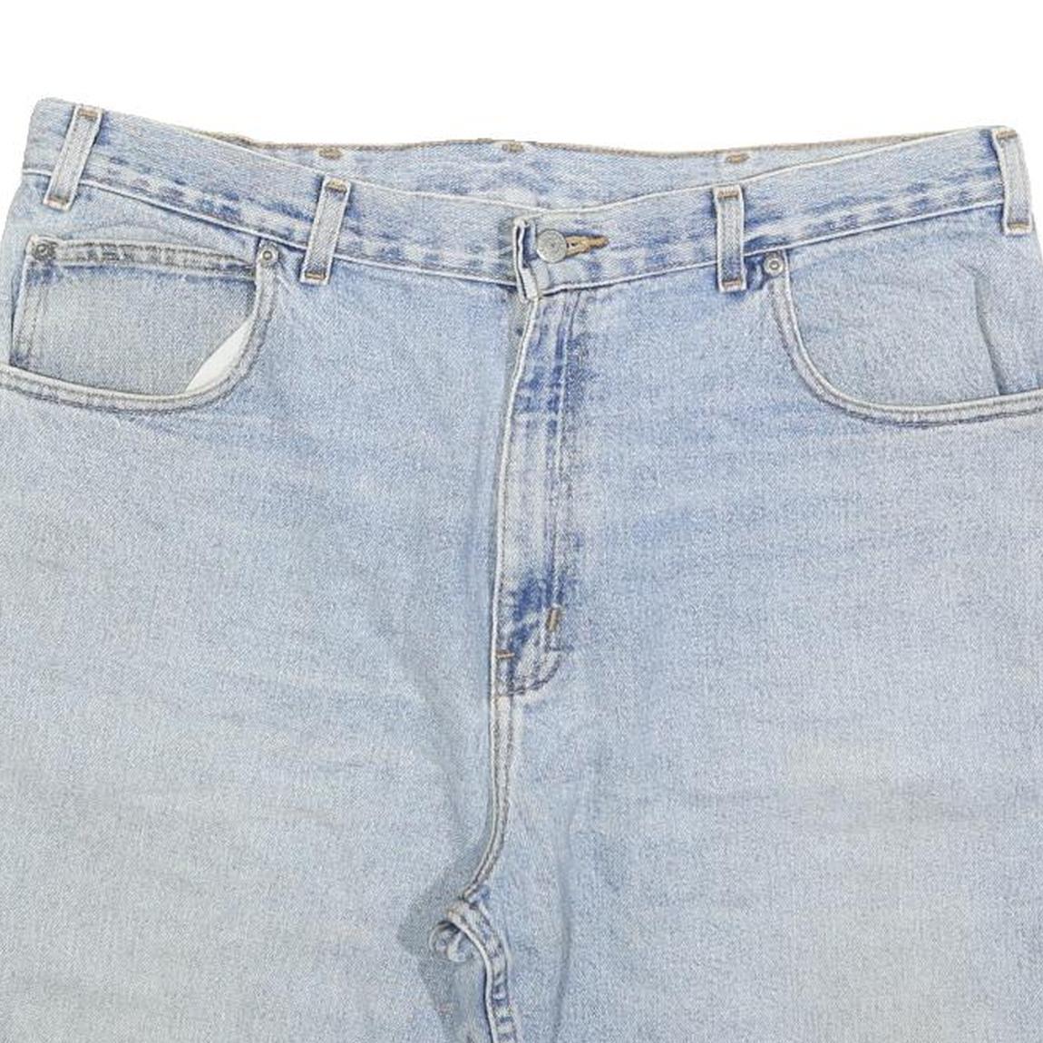 FADED GLORY Mens Shorts Blue Casual XL W38 Cotton Blend Classic Fit Denim