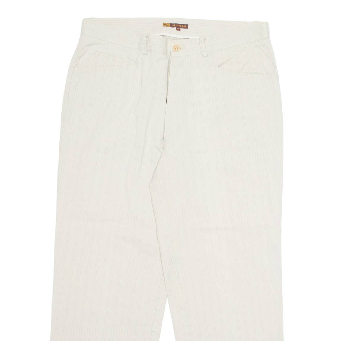 OLLY GAN Workwear Mens Trousers Beige Regular Straight W34 L27