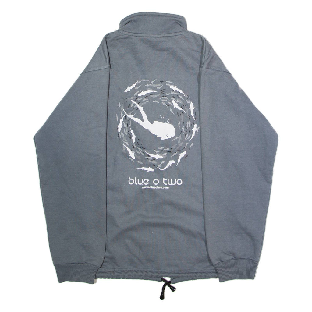 APPLE Blue O Two Diving Mens Track Jacket Grey XS
