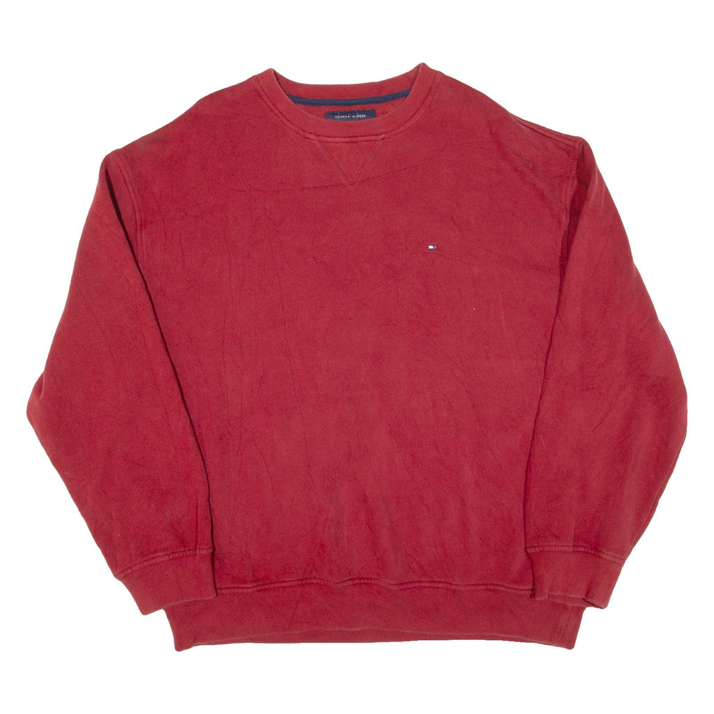 TOMMY HILFIGER Mens Sweatshirt Red XL