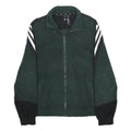 ADIDAS Mens Green & Black Track Jacket M Polyester Zip Casual Sportswear