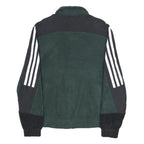ADIDAS Mens Green & Black Track Jacket M Polyester Zip Casual Sportswear