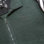 ADIDAS Mens Green & Black Track Jacket M Polyester Zip Casual Sportswear