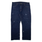 DICKIES Mens Jeans Blue Regular Straight W36 L30
