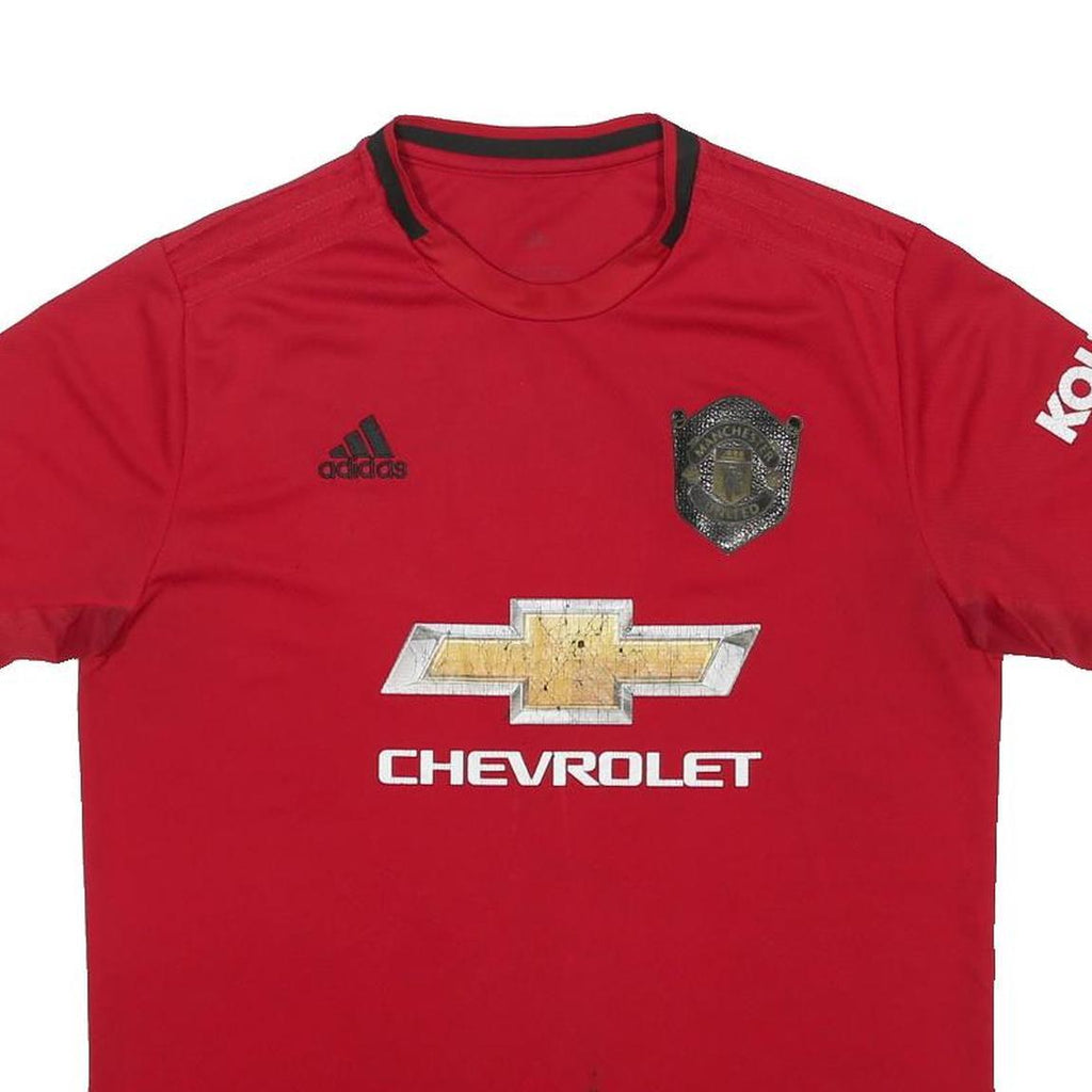 ADIDAS 2019–20 Manchester United Home Jersey Mens Red Football Shirt L