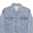 ARIZONA JEAN COMPANY Womens Blue Light Denim Button Jacket M Cotton Classic