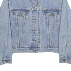 ARIZONA JEAN COMPANY Womens Blue Light Denim Button Jacket M Cotton Classic