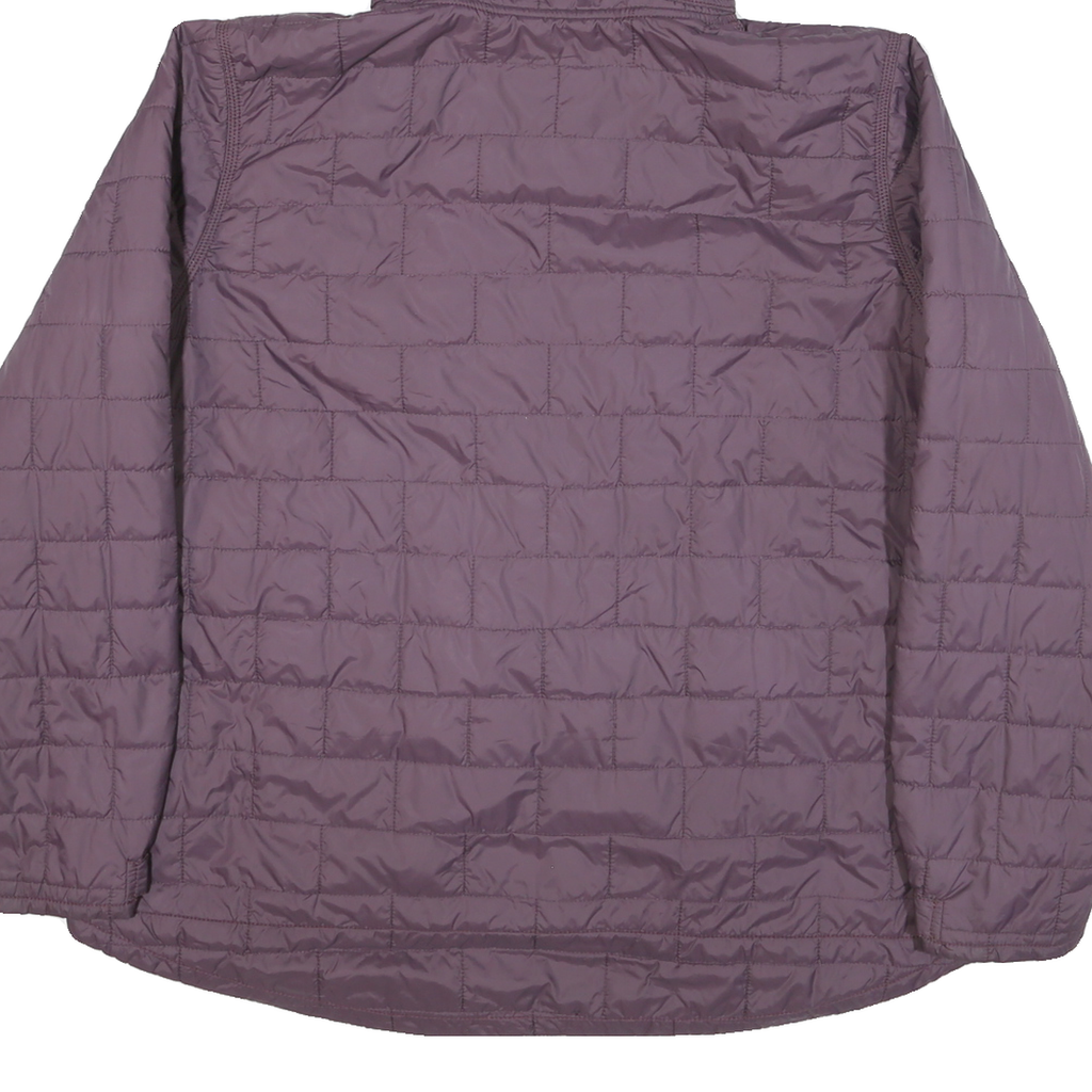 CARHARTT Mens Purple Quilted Jacket XL Polyester Blend Zip Hooded Casual