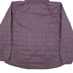 CARHARTT Mens Purple Quilted Jacket XL Polyester Blend Zip Hooded Casual