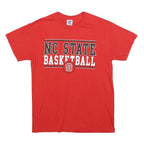 NEW AGENDA Mens Red NC State Basketball Graphic T-Shirt M Short Sleeve Crew Neck
