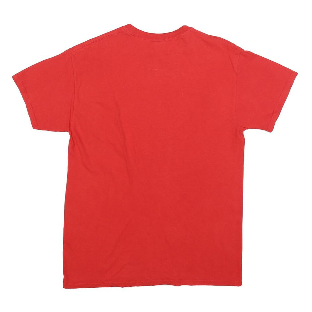 NEW AGENDA Mens Red NC State Basketball Graphic T-Shirt M Short Sleeve Crew Neck