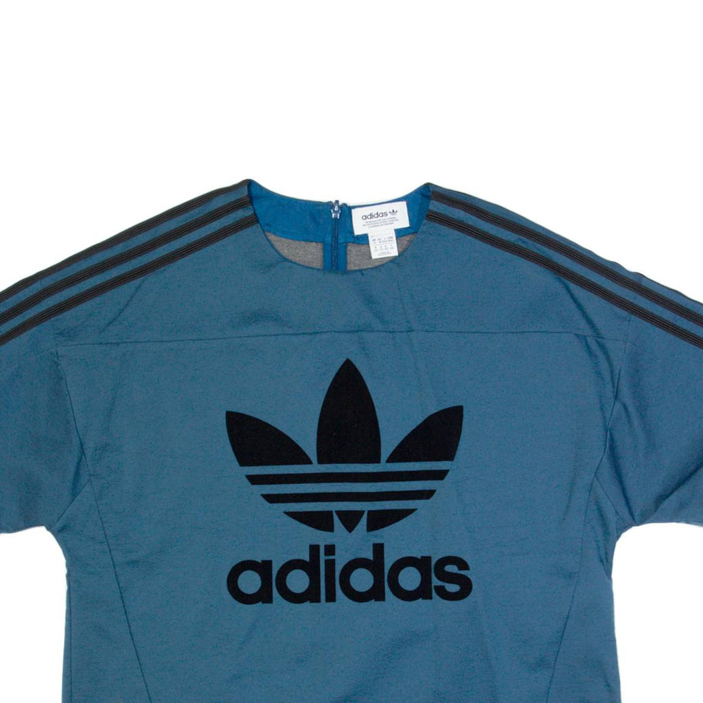ADIDAS Womens Top Blue UK 14