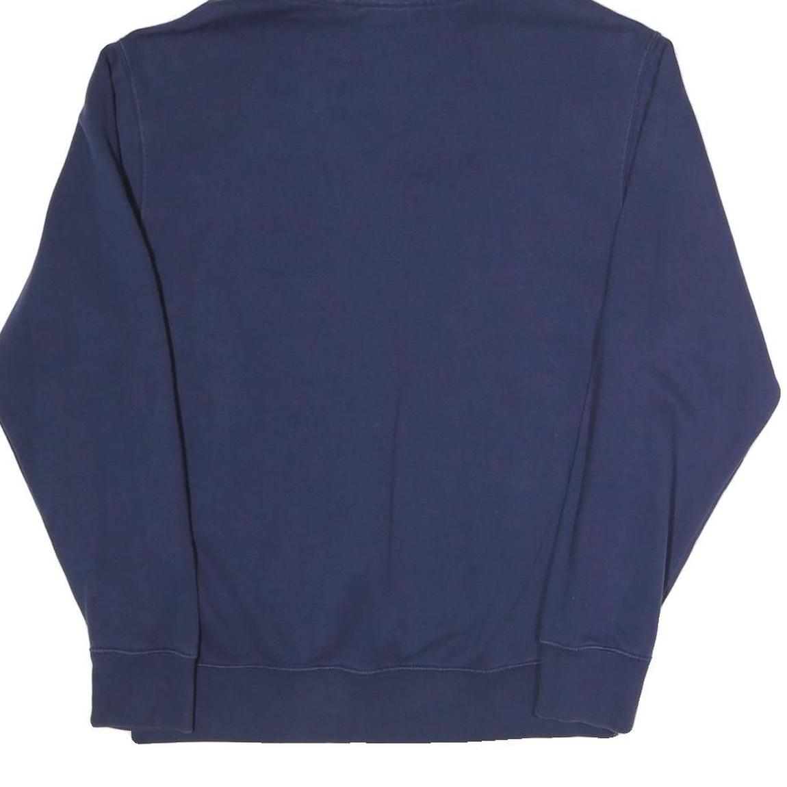 NIKE Mens Navy Hoodie S Cotton Blend Pullover Casual Sportswear