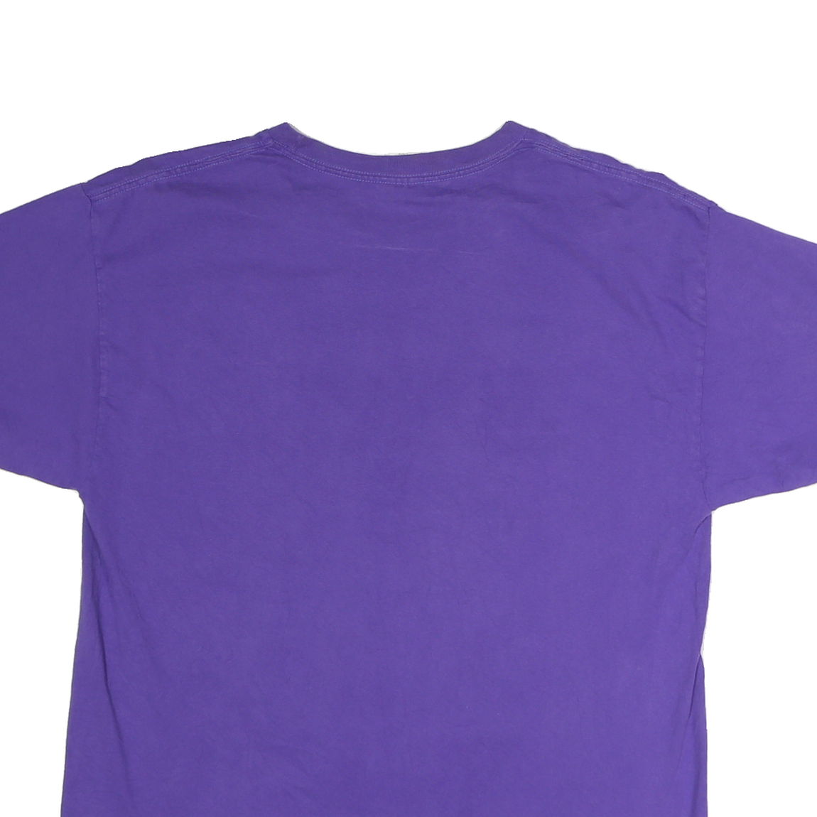 HANES Mens Purple Guerin Catholic Volleyball Graphic T-Shirt L Short Sleeve Crew