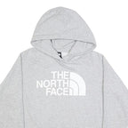 THE NORTH FACE Womens Grey Hoodie L Cotton Blend Casual Pullover Sweatshirt
