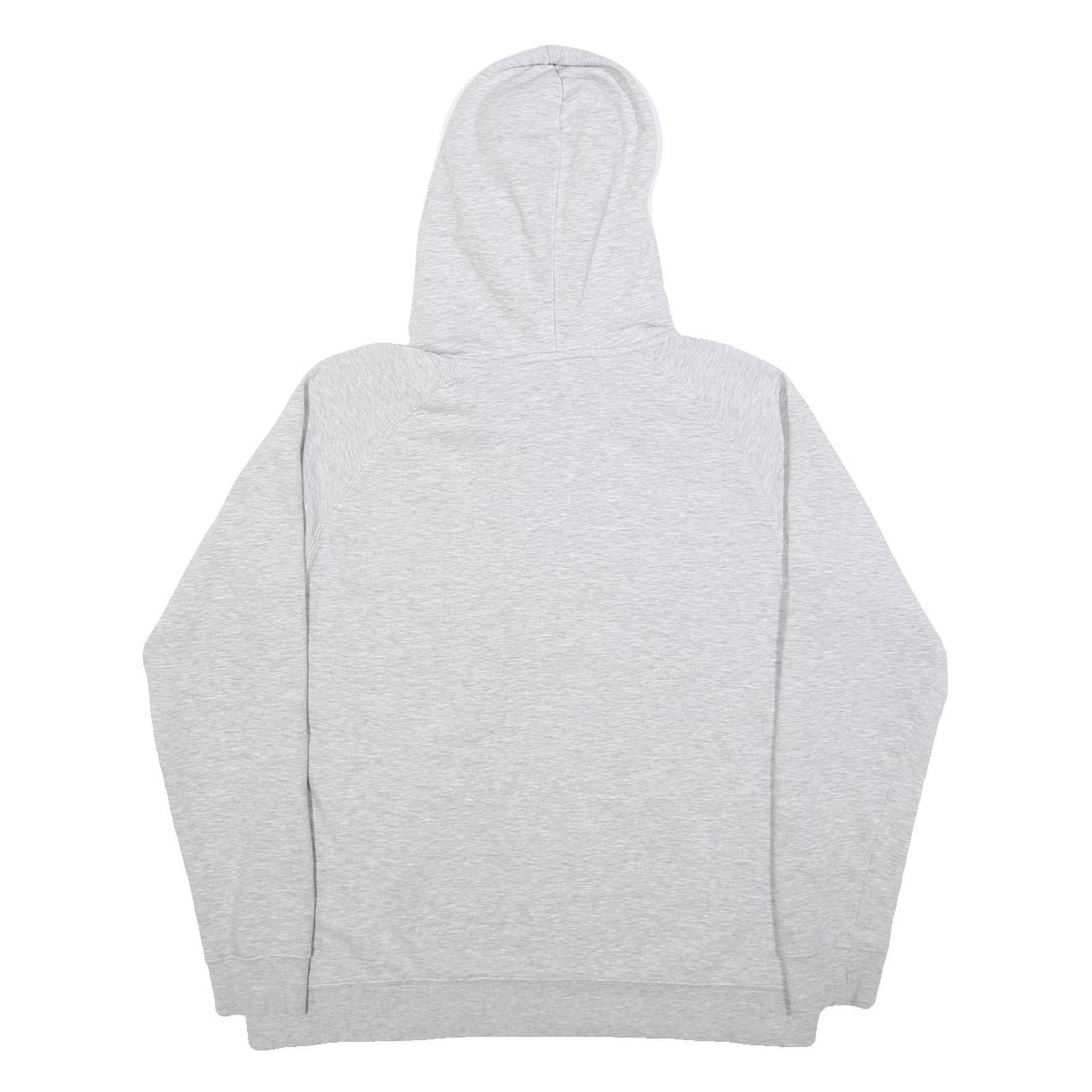 THE NORTH FACE Womens Grey Hoodie L Cotton Blend Casual Pullover Sweatshirt