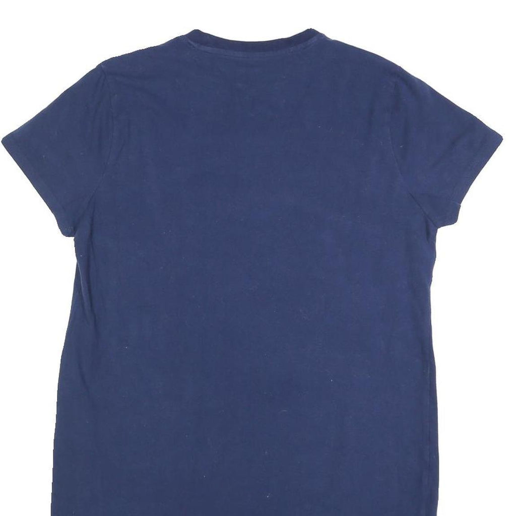 CHAMPION Womens Navy Blue Cotton Blend Bodycon Jersey Short Sleeve Mini Dress M