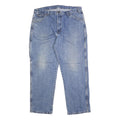 DICKIES Mens Relaxed Blue Denim Regular Straight Jeans W36 L30 Workwear