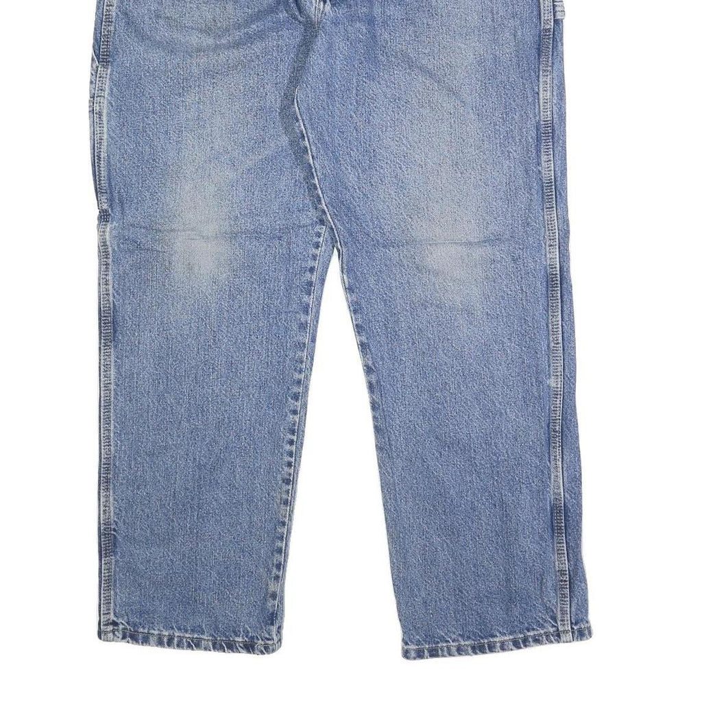 DICKIES Mens Relaxed Blue Denim Regular Straight Jeans W36 L30 Workwear