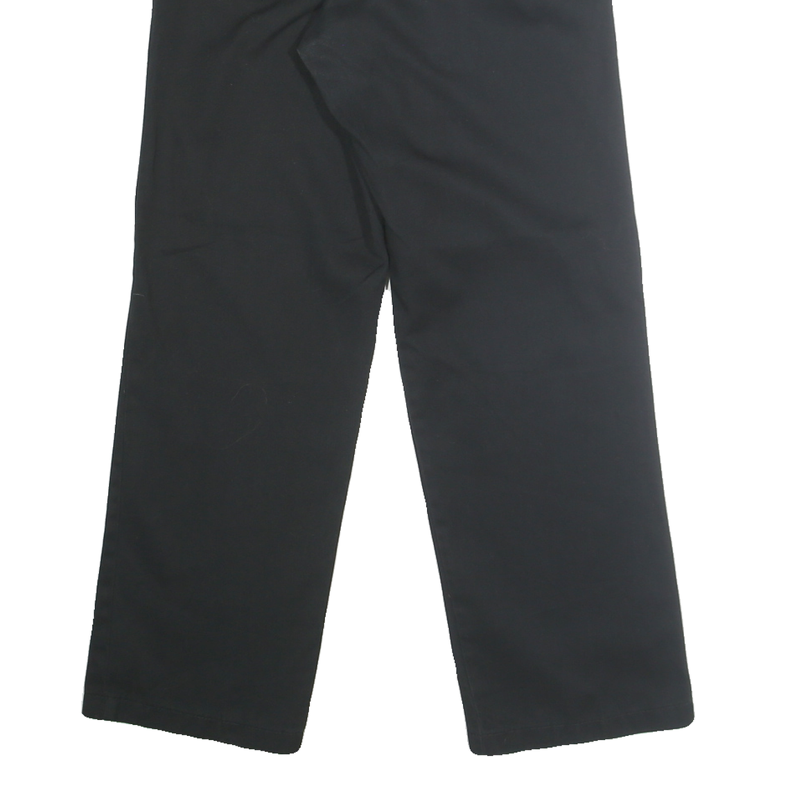 DICKIES Mens Classic Black Polyester Blend Trousers W30 L30 Workwear Zip Closure