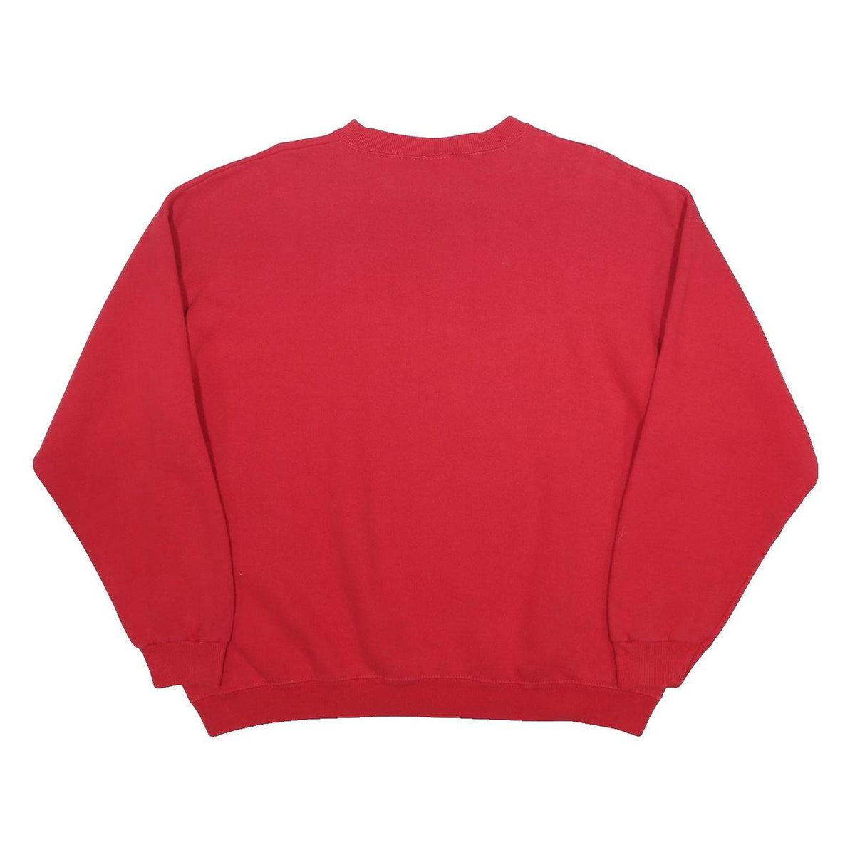 SGT. LEISURE Womens Red Embroidered Fish Crew Neck XL Cotton Blend Sweatshirt