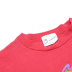 SGT. LEISURE Womens Red Embroidered Fish Crew Neck XL Cotton Blend Sweatshirt