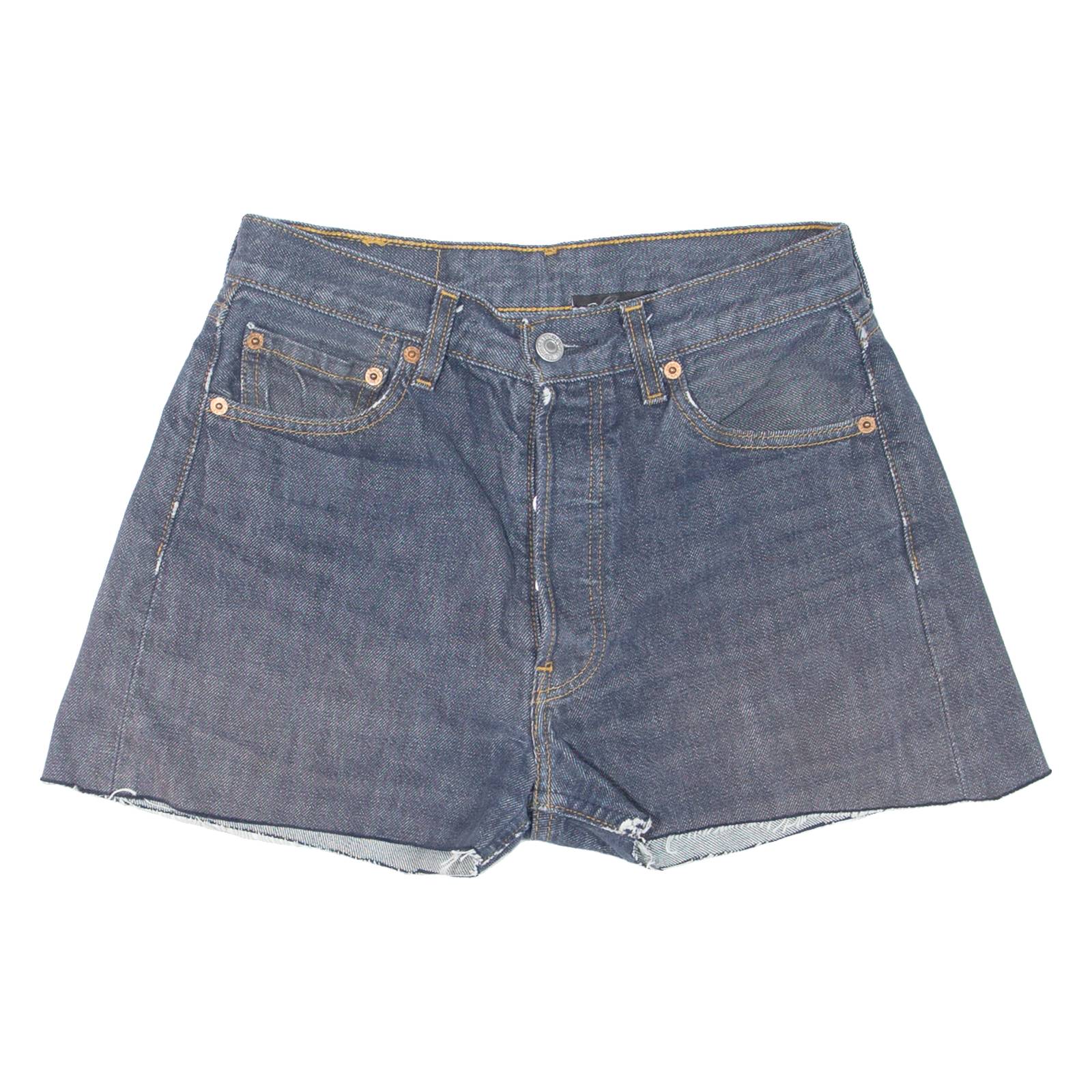 LEVI'S 501 Cut-Off Womens Denim Shorts Blue M W29