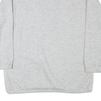 Womens Grey Floral Print Half Zip Sweatshirt M Cotton Blend Casual Style