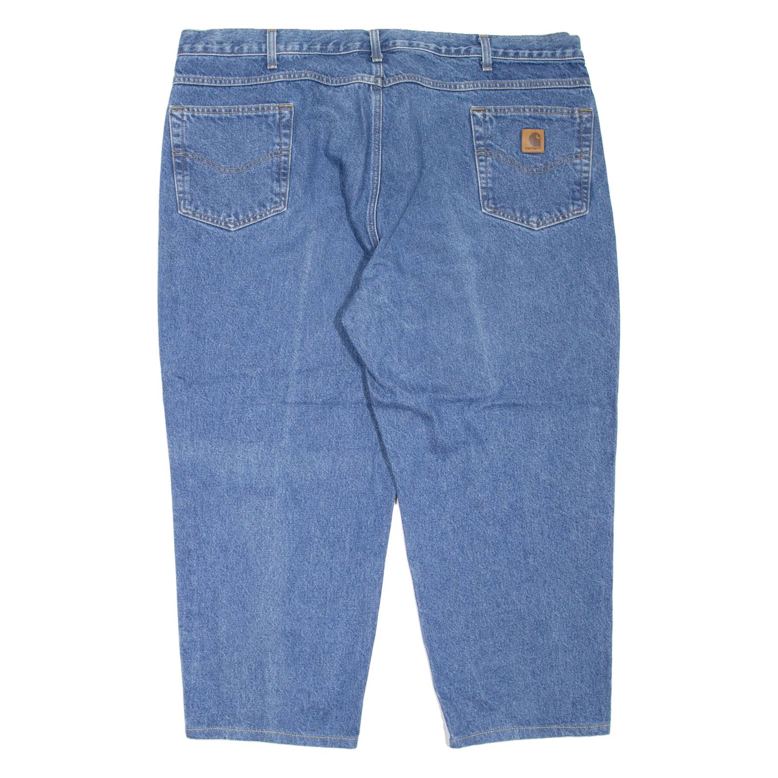 CARHARTT Workwear Mens Jeans Blue Relaxed Tapered W46 L28