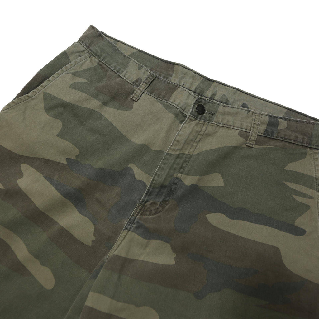 DICKIES Mens Shorts Green Camouflage Casual L W36 Workwear Cotton Blend