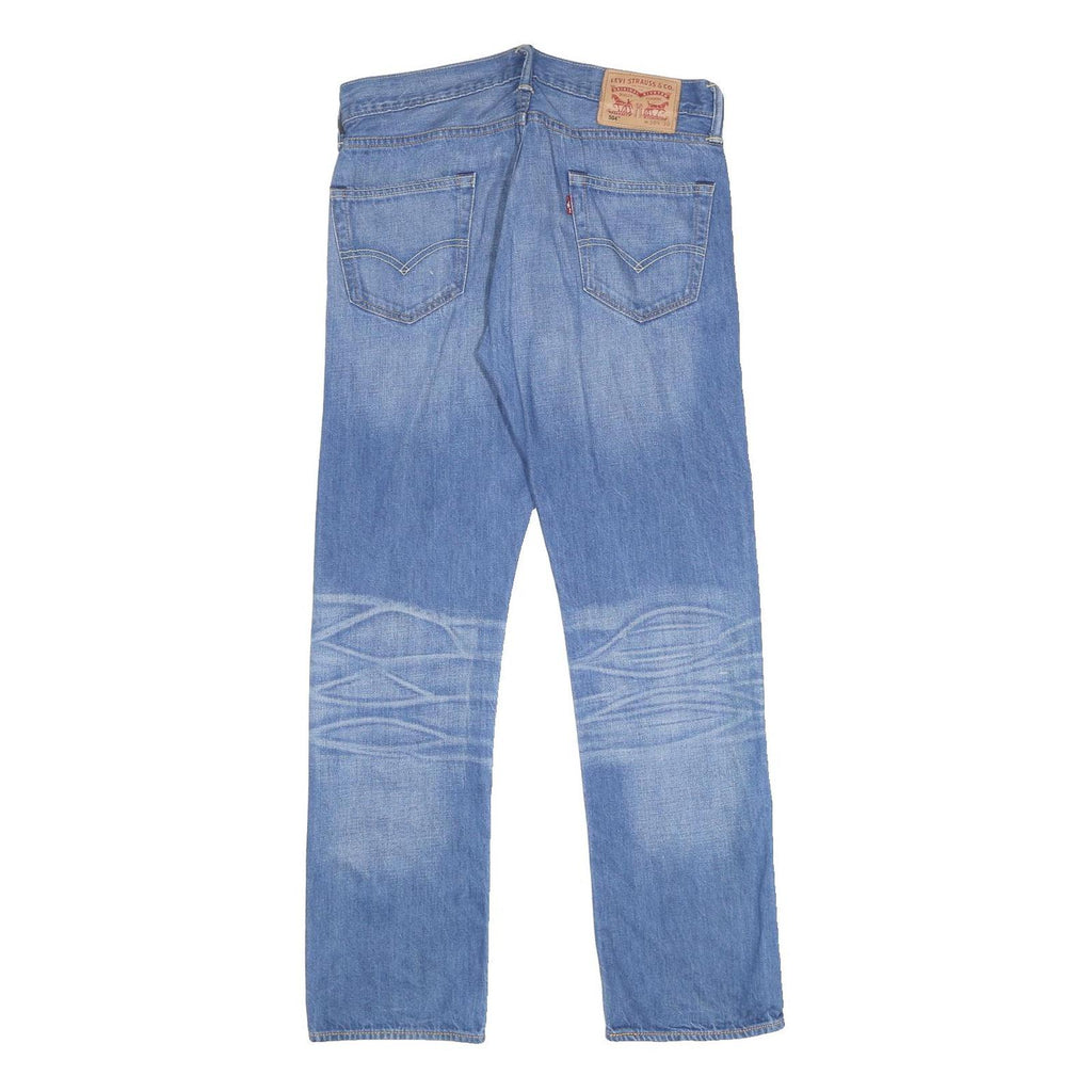LEVI'S 504 Mens Jeans Blue Regular Straight Denim Medium W30 L30 Classic Fit Zip