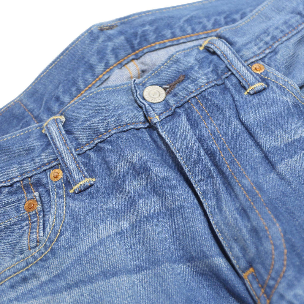 LEVI'S 504 Mens Jeans Blue Regular Straight Denim Medium W30 L30 Classic Fit Zip