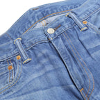 LEVI'S 504 Mens Jeans Blue Regular Straight Denim Medium W30 L30 Classic Fit Zip