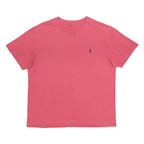 POLO RALPH LAUREN Mens Pink Graphic T-Shirt L Short Sleeve Crew Neck Classic
