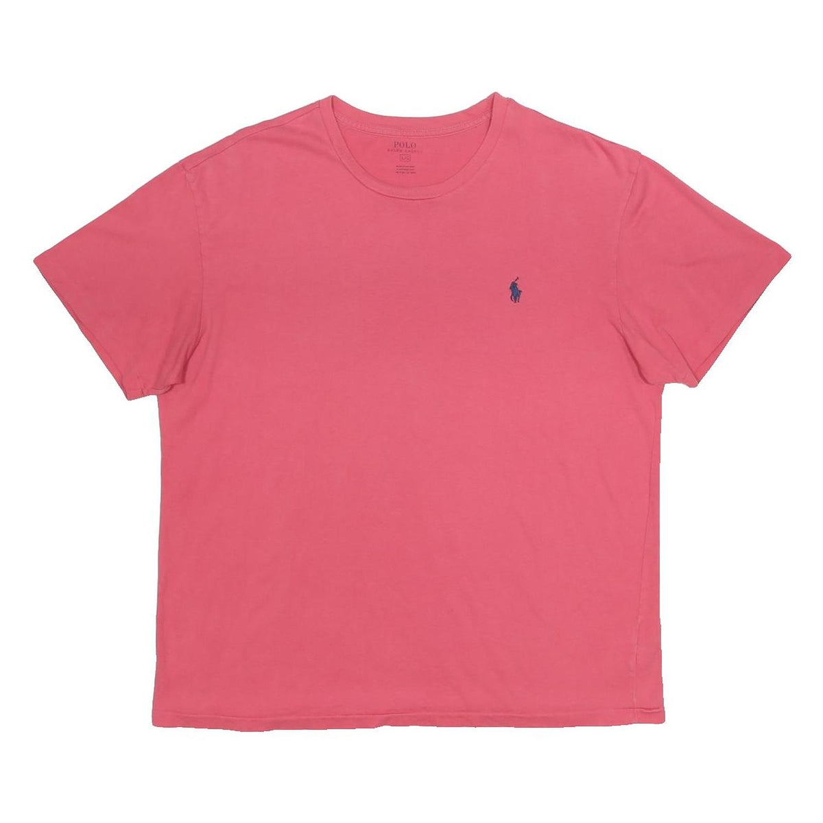 POLO RALPH LAUREN Mens Pink Graphic T-Shirt L Short Sleeve Crew Neck Classic