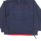 CHAPS RALPH LAUREN Mens Navy Bomber Jacket M Polyester Blend Zip Hooded