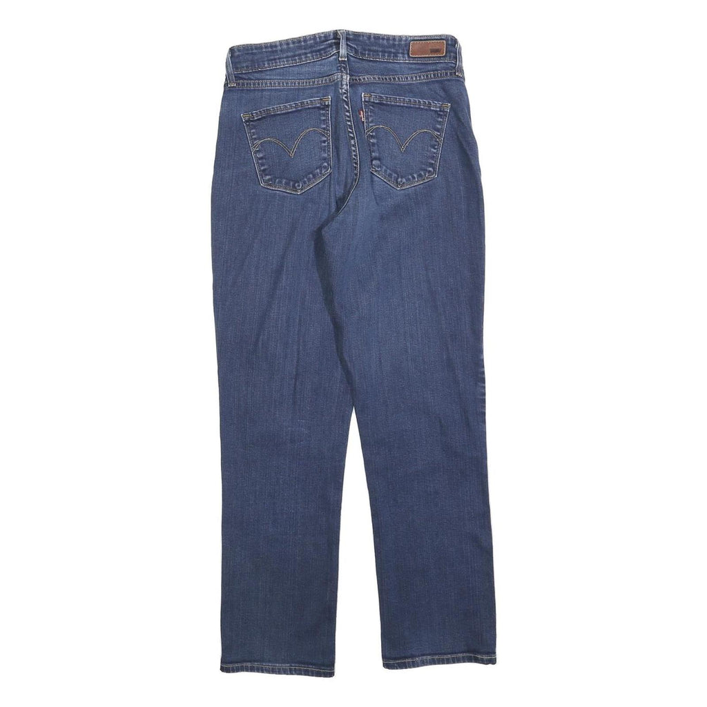 LEVI'S Womens Regular Fit Blue Denim Jeans Cotton Blend W28 L27 Classic Zip