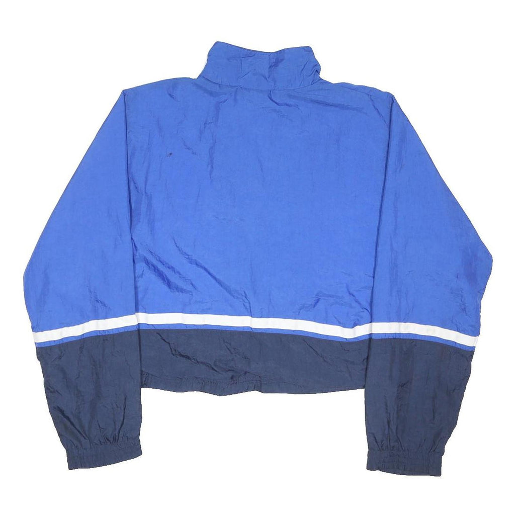 REEBOK Womens Blue & Navy Zip Jacket M Nylon Casual Sportswear