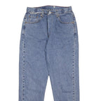 LEVI'S Womens Regular Blue Denim Cotton Jeans W28 L26 Classic Style Zip Closure