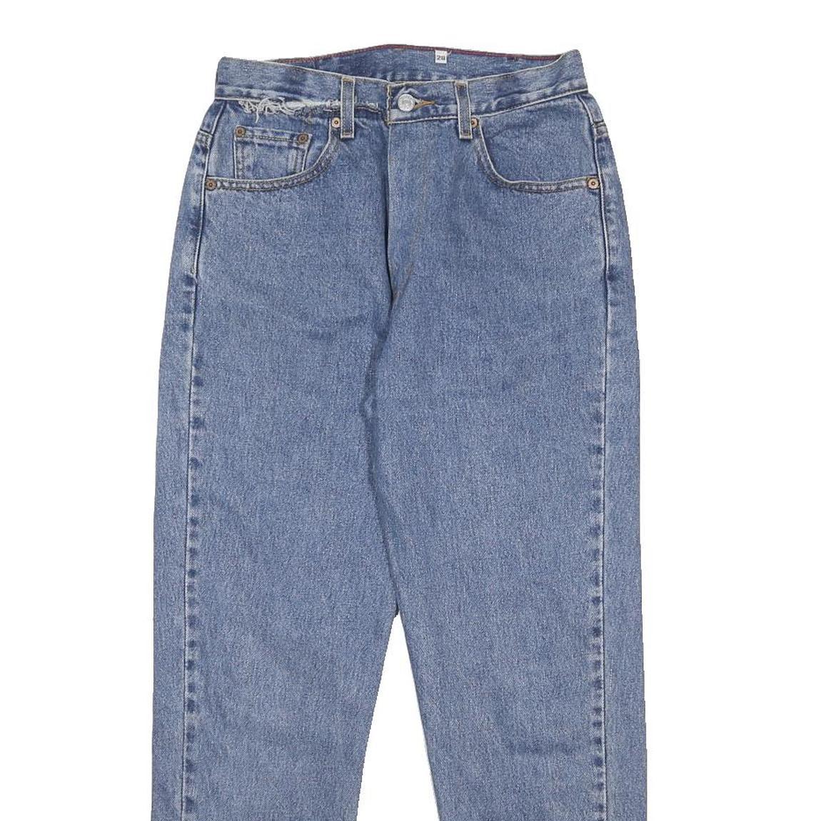 LEVI'S Womens Regular Blue Denim Cotton Jeans W28 L26 Classic Style Zip Closure