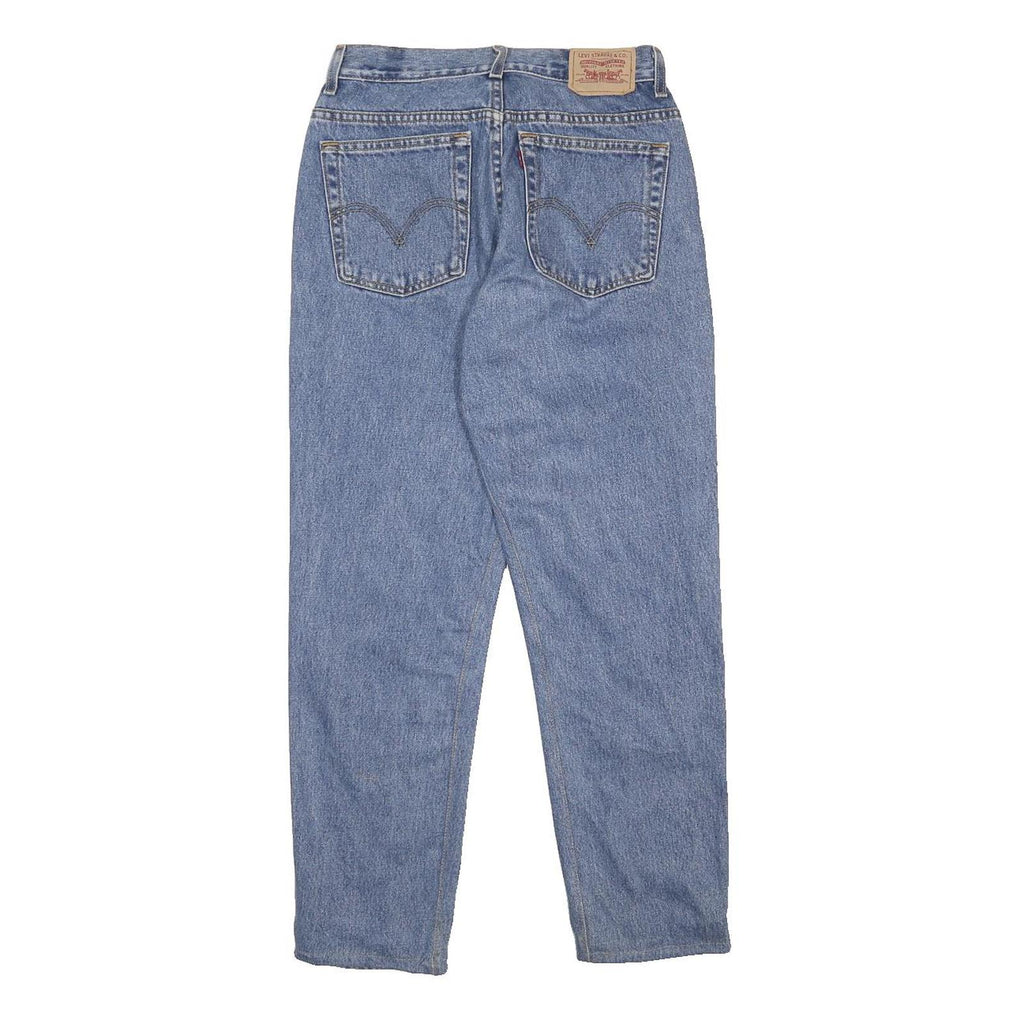 LEVI'S Womens Regular Blue Denim Cotton Jeans W28 L26 Classic Style Zip Closure