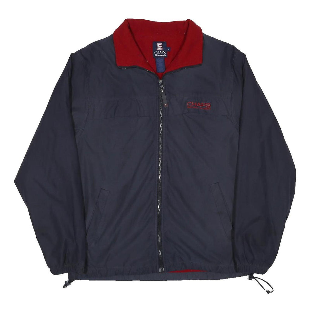 CHAPS RALPH LAUREN Mens Navy & Red Zip Jacket M Polyester Blend Casual