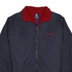 CHAPS RALPH LAUREN Mens Navy & Red Zip Jacket M Polyester Blend Casual