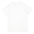 CALVIN KLEIN Mens White Modern T-Shirt M Short Sleeve Crew Neck Minimal Branding