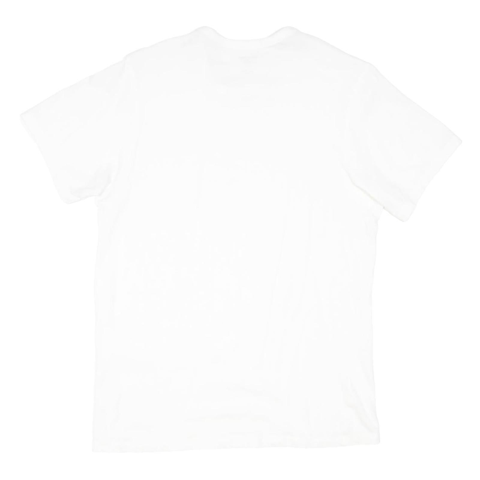 CALVIN KLEIN Mens White Modern T-Shirt M Short Sleeve Crew Neck Minimal Branding