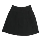 MAX MARA Womens Black Cotton Skater Short Skirt M Elegant Minimalist Casual